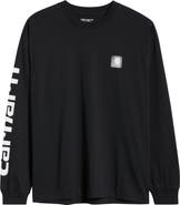 Carhartt Work In Progress Archive Script Logo Long Sleeve Organic Cotton T-Shirt