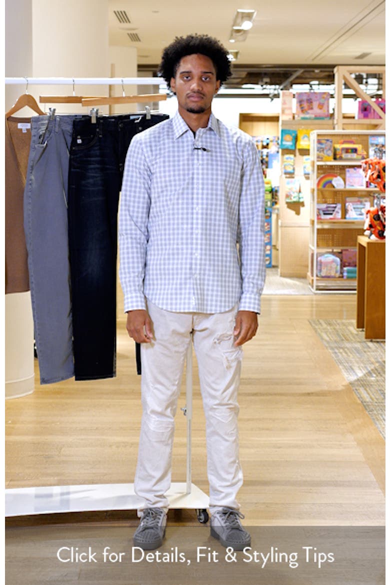 Extra Trim Fit Check Non Iron Cotton Dress Shirt video