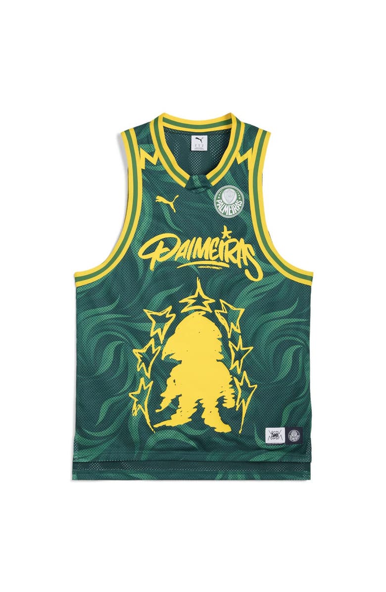PUMA Men's Puma Green SE Palmeiras 2025 FIFA Club World Cup dryCELL Basketball Jersey, Alternate, color, 