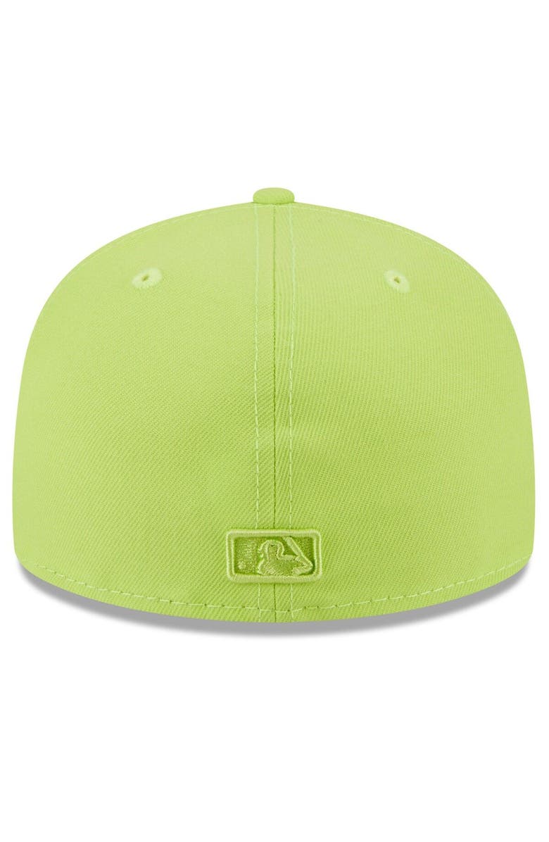 New Era Men's New Era Neon Green San Francisco Giants 2023 Spring Color Basic 59FIFTY Fitted Hat, Alternate, color,