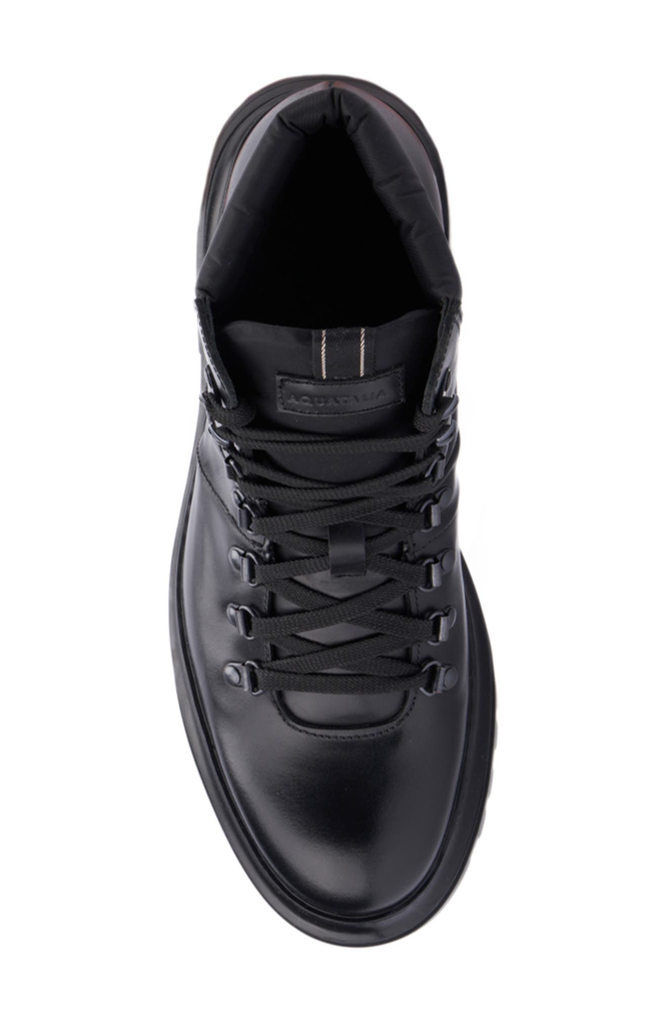 Aquatalia Edwin Weatherproof Lace-Up Boot, Alternate, color, Black