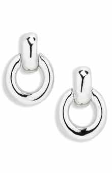 Demi Fine Doorknocker Drop Earrings