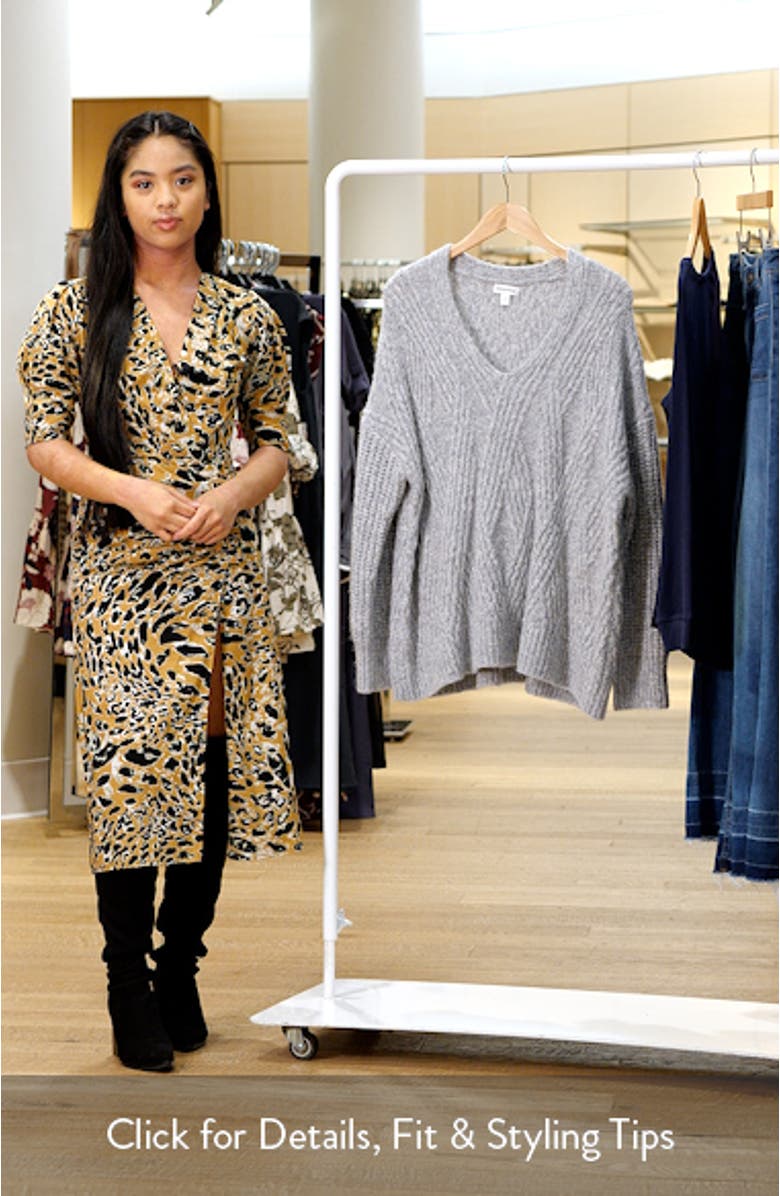 Alpaca Blend V-Neck Sweater, sales video thumbnail