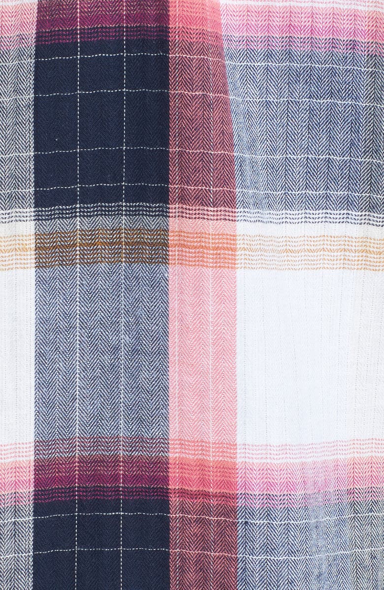 Caslon<sup>®</sup> Peplum Plaid Shirt, Alternate, color, 