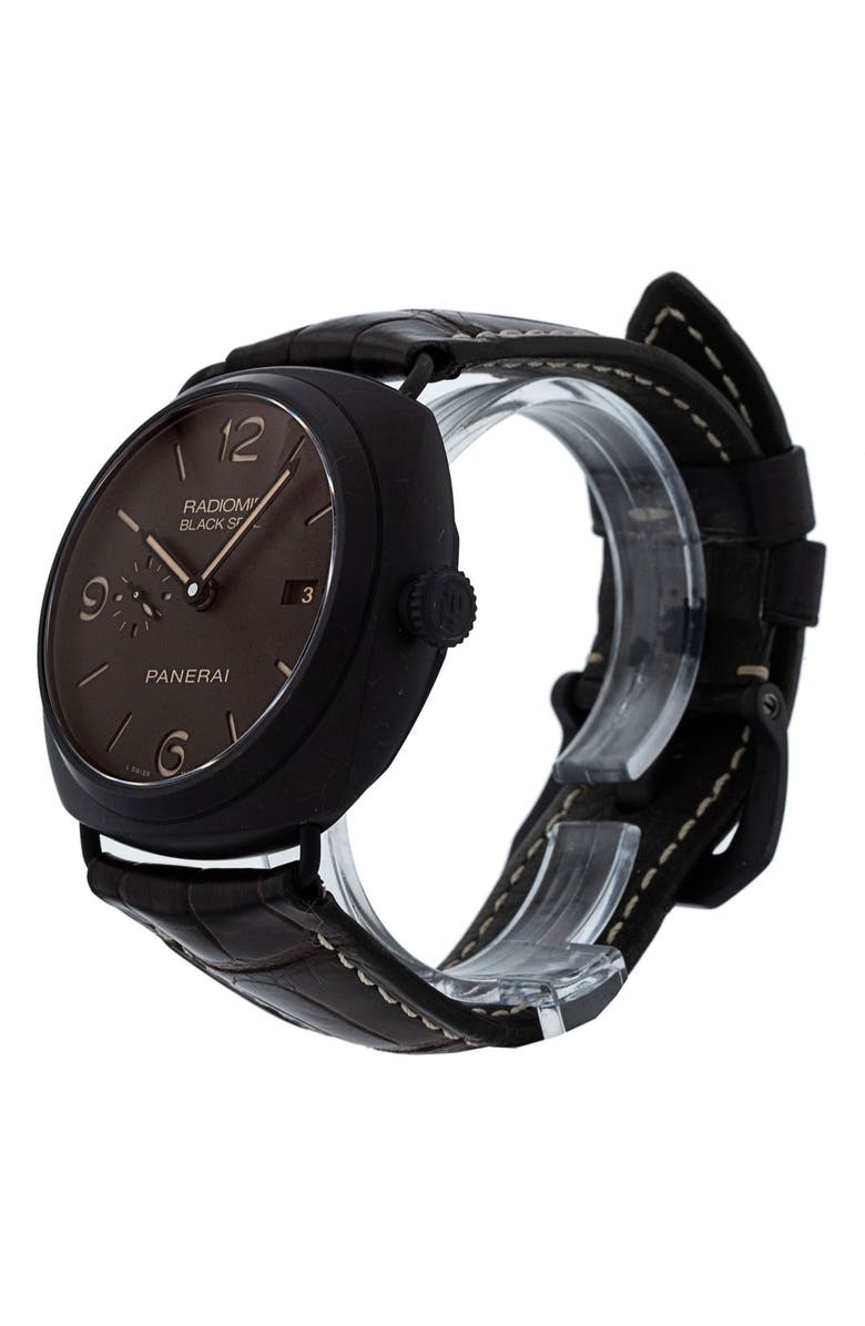 Watchfinder & Co. Panerai Preowned 2013 Radiomir PAM00505 Automatic Leather Strap Watch, 45mm, Alternate, color, Brown