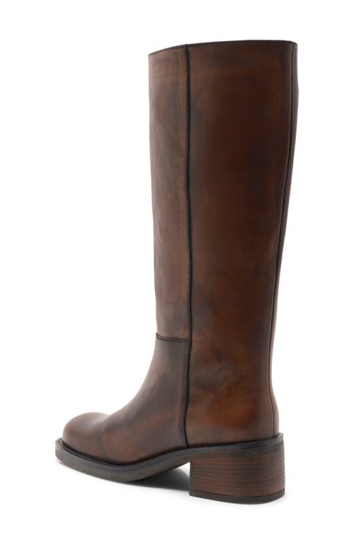 Free People Dana Distressed Pull On Boots Cognac In Brown