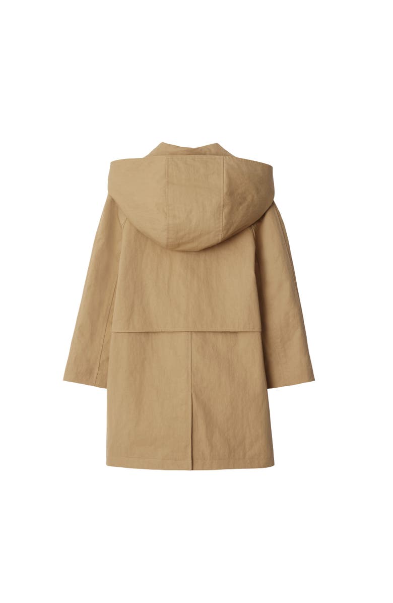 Burberry Nylon Cotton Car Coat, Alternate, color, Sand