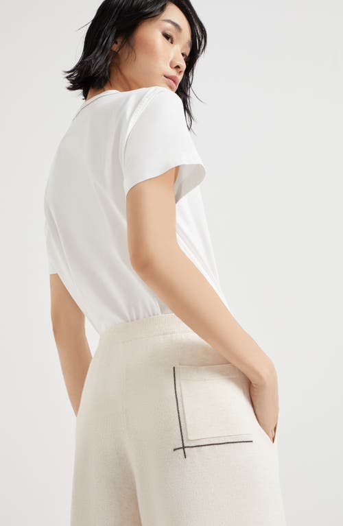 Brunello Cucinelli Knit Trousers In Panama