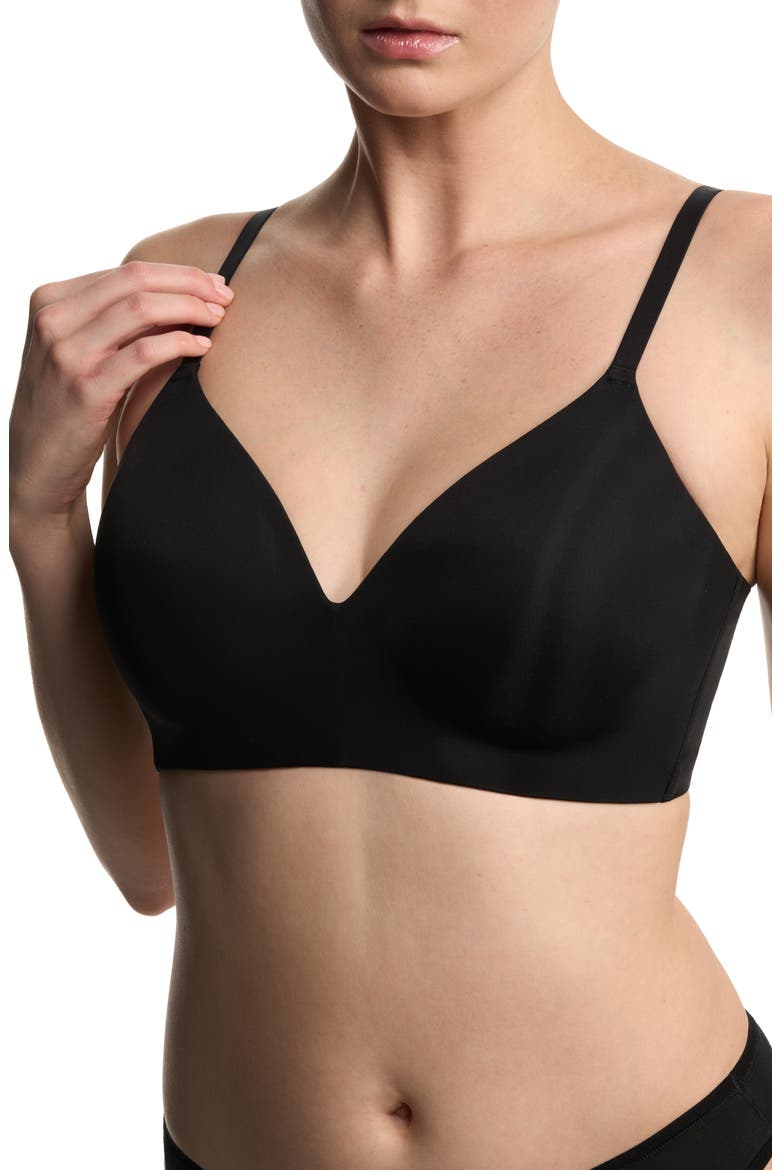 Cloud Comfort Convertible Back Smoothing Wireless Bra, Alternate, color, BLACK