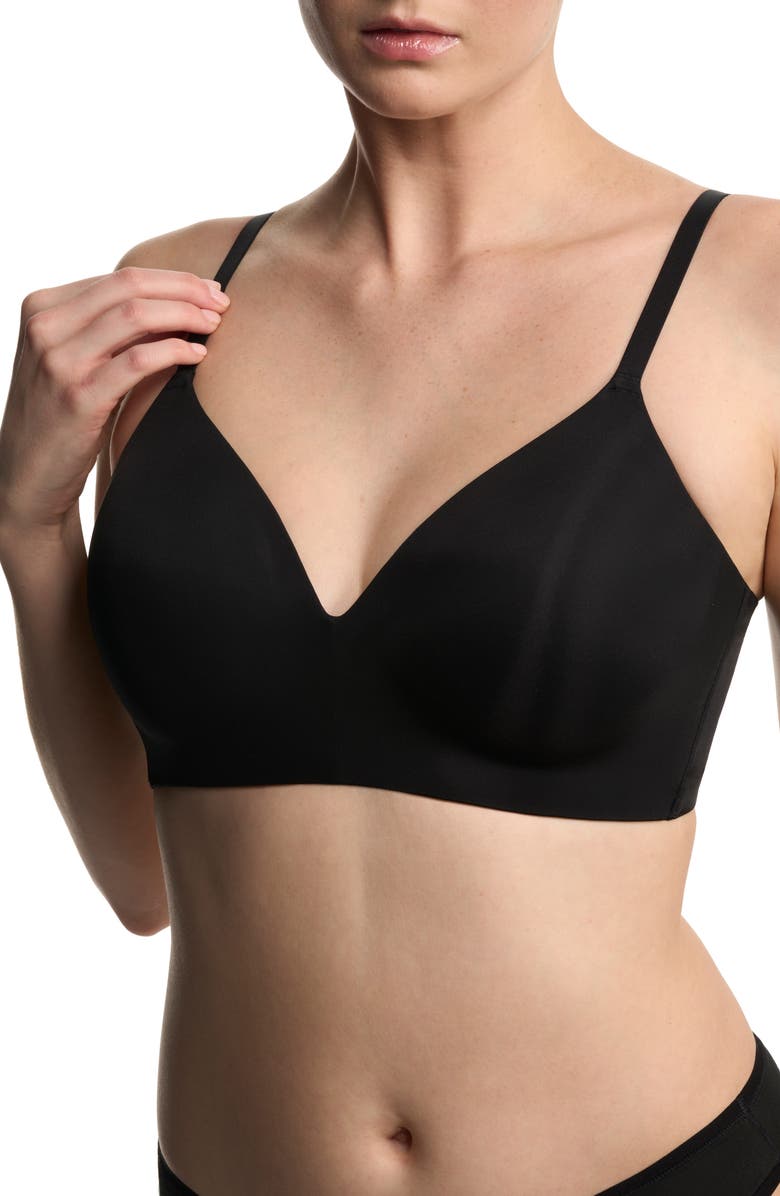 Natori Cloud Comfort Convertible Back Smoothing Wireless Bra, Alternate, color, Black