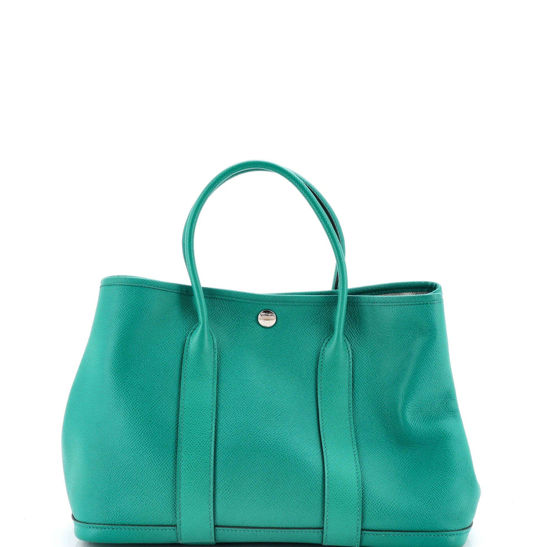 Garden Party Tote Leather 30, Main, color, Green