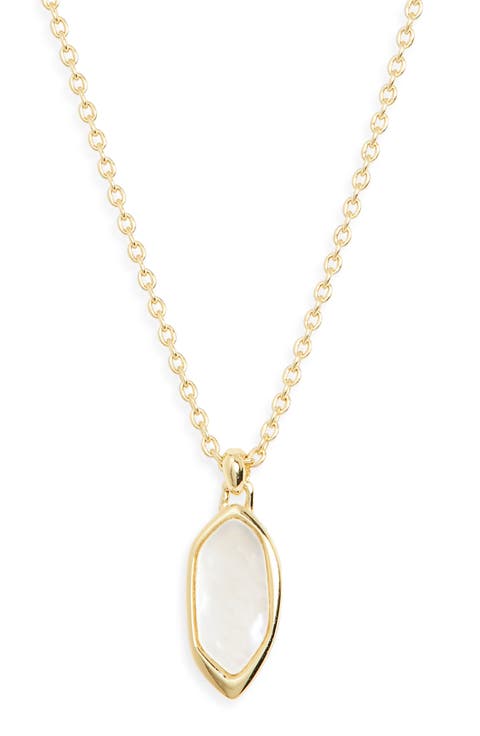 Mother-of-Pearl Pendant Necklace