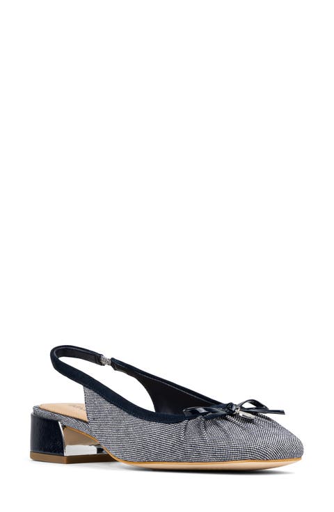 Dara Slingback Square Toe Pump (Women)