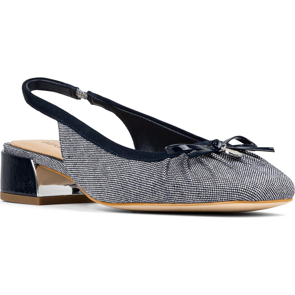 Donald Pliner Dara Slingback Square Toe Pump In Navy
