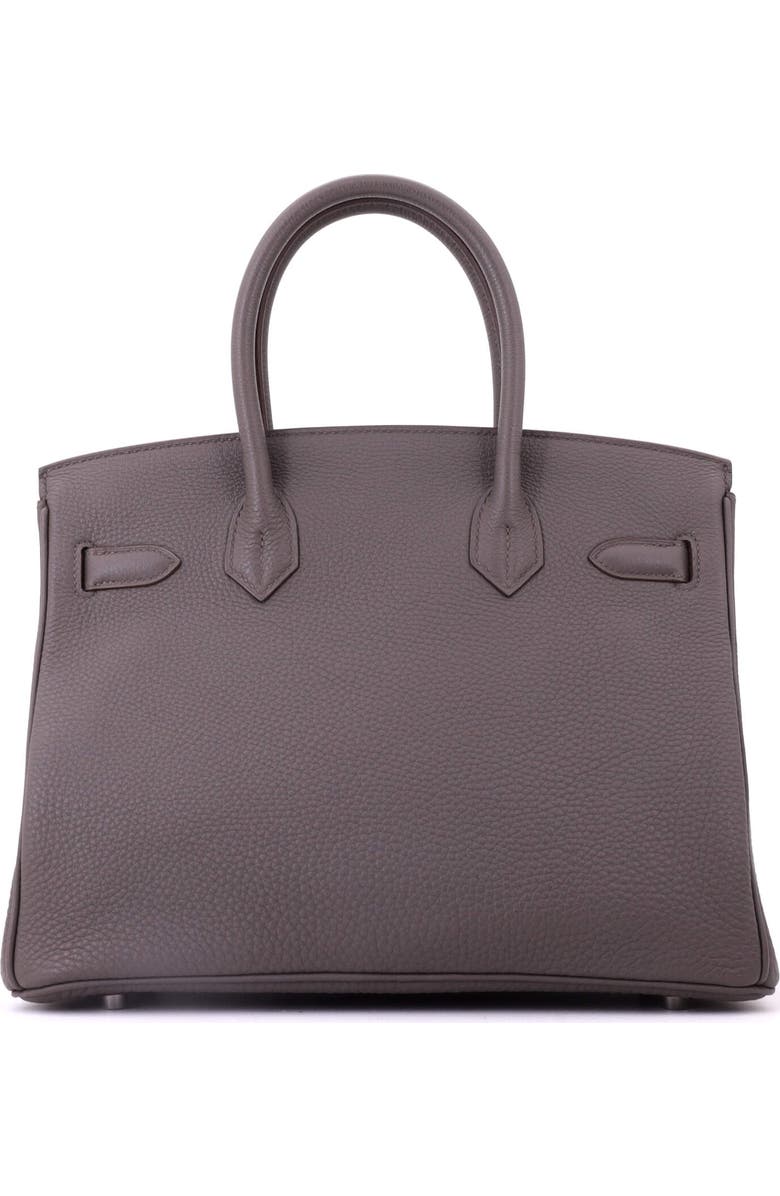 Pre-Owned Hermes Birkin Handbag Grey Togo with Palladium Hardware 30, Alternate, color, Etain