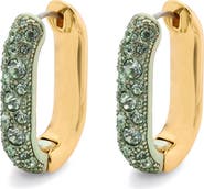 Kurt Geiger London Crystal Pavé Oval Hoop Earrings