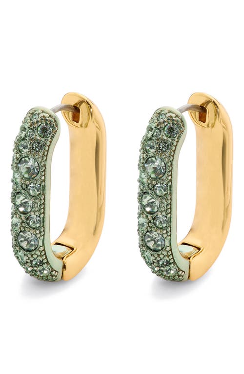 KURT GEIGER KURT GEIGER LONDON CRYSTAL PAVÉ OVAL HOOP EARRINGS
