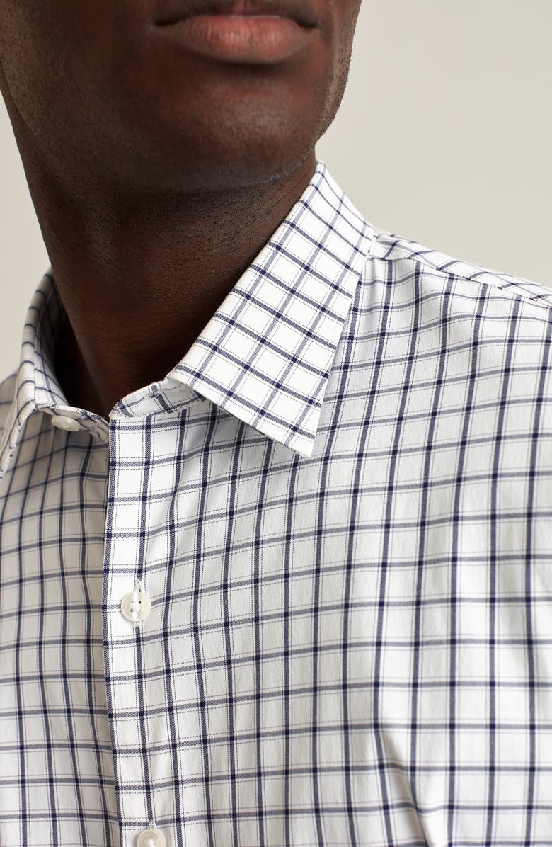 Bonobos Tech Check Performance Button-Up Shirt, Alternate, color, Horden Check - Blue Depths