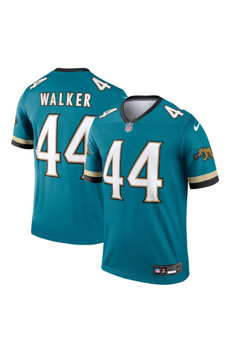 Nike Men's Nike Travon Walker Teal Jacksonville Jaguars Prowler Throwback Legend Jersey, Main, color, Teal