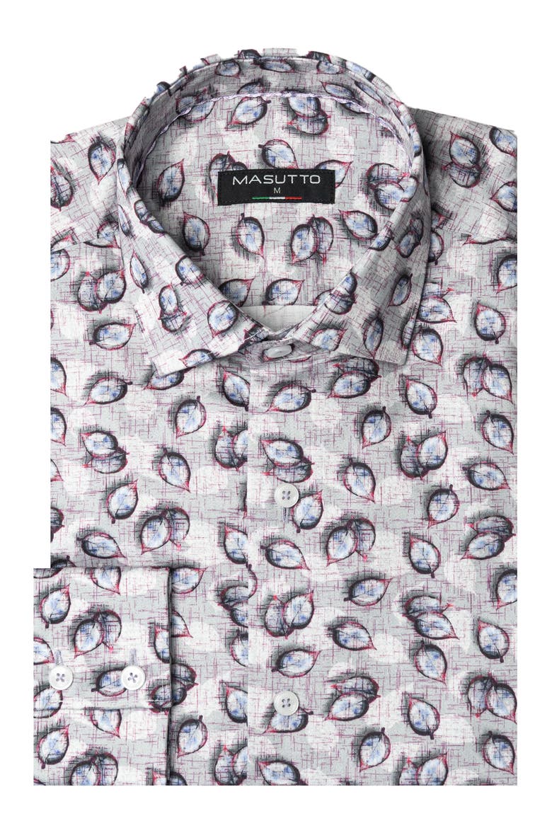Livio Print Button-Up Long Sleeve Shirt, Main, color, Multicolor