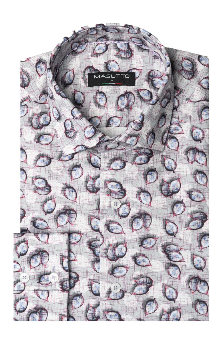 MASUTTO Livio Print Button-Up Long Sleeve Shirt, Main, color, Multicolor