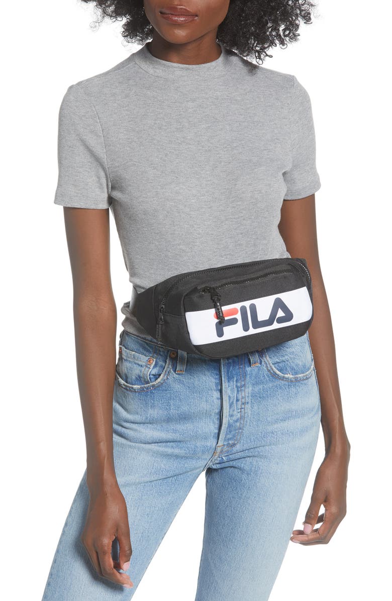 FILA Henry Logo Belt Bag, Alternate, color,