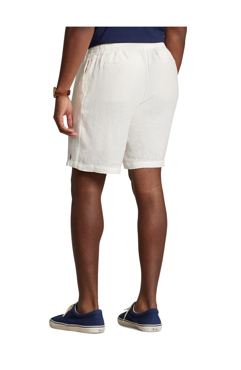 Polo Ralph Lauren Big & Tall Prepster Linen Shorts, Alternate, color, Deckwash White