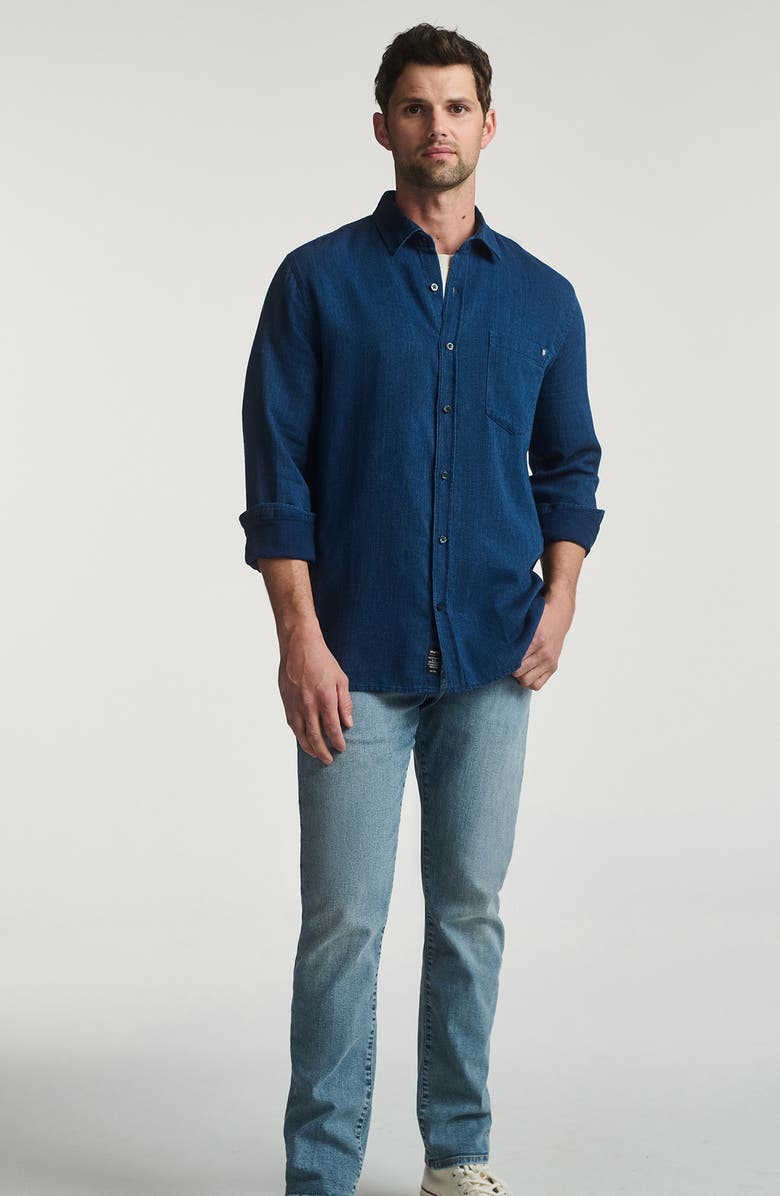Mavi Jeans Indigo Button-Up Shirt, Alternate, color, Indigo