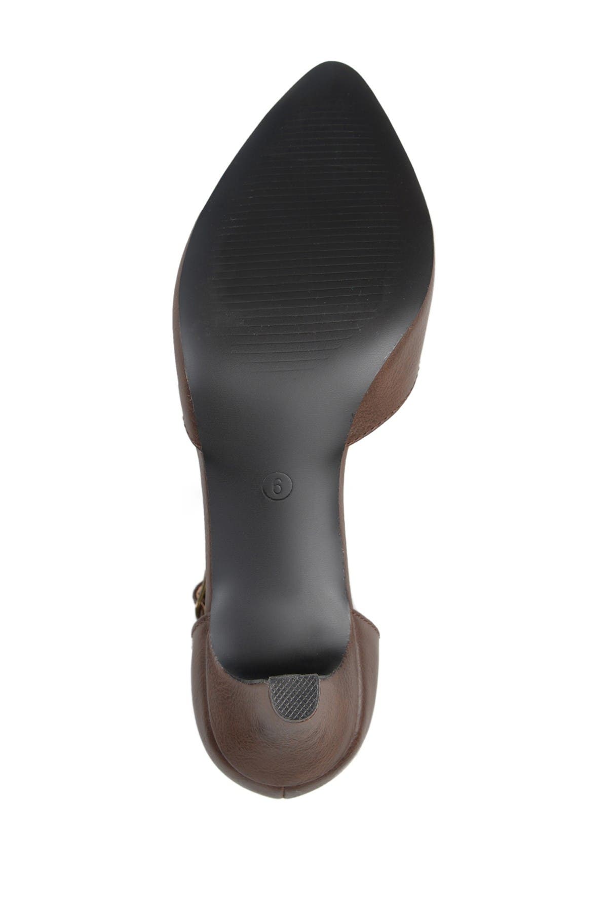 Bettie Ankle Strap Pump - Wide Width Available, Alternate, color, BROWN