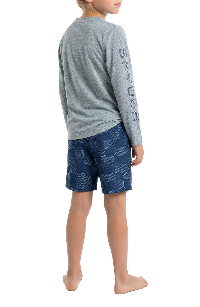 Spyder Kids' Dot Matrix Long Sleeve Rashguard, Alternate, color, Abyss