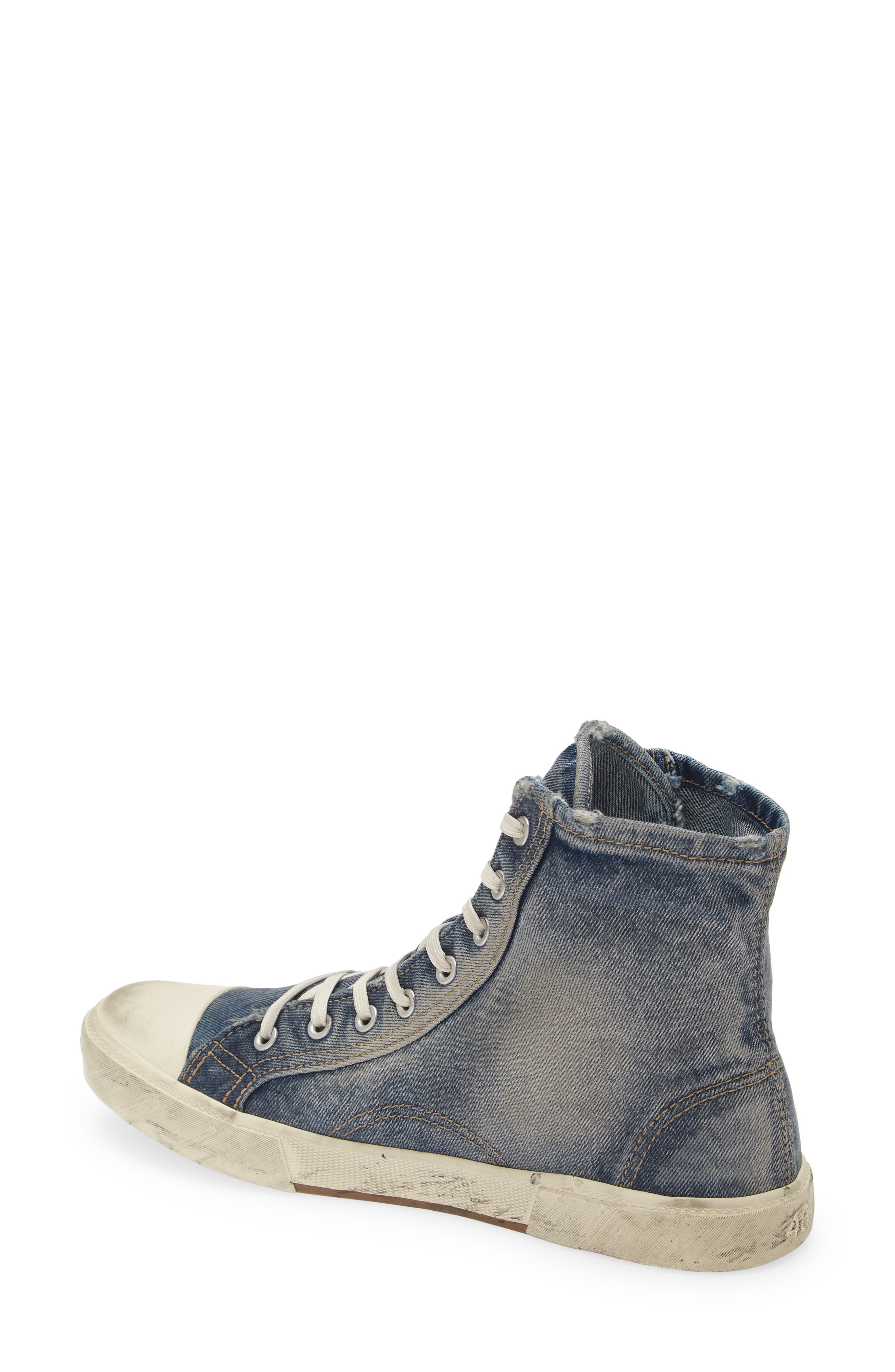 Paris Denim High Top Sneaker, Alternate, color, MID 90S BLUE