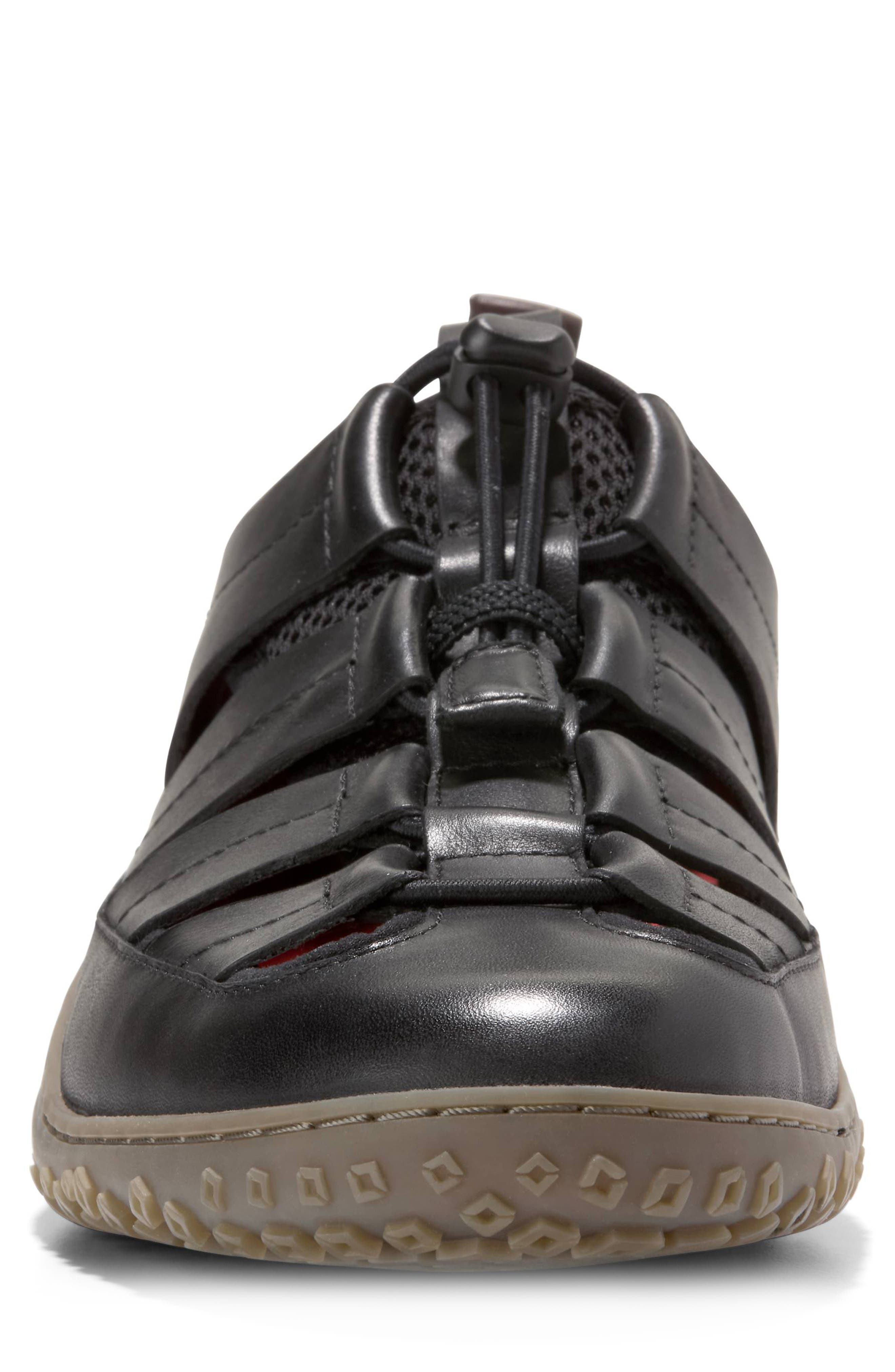 Cole Haan ZeroGrand TideTrek Fisherman Sandal, Alternate, color, Black/ Black