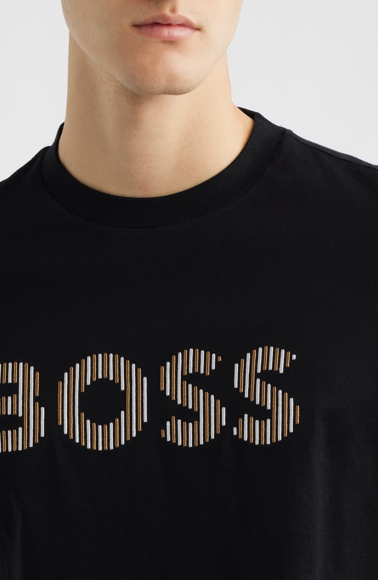 BOSS Thompson Cotton Graphic T-Shirt, Alternate, color, Black