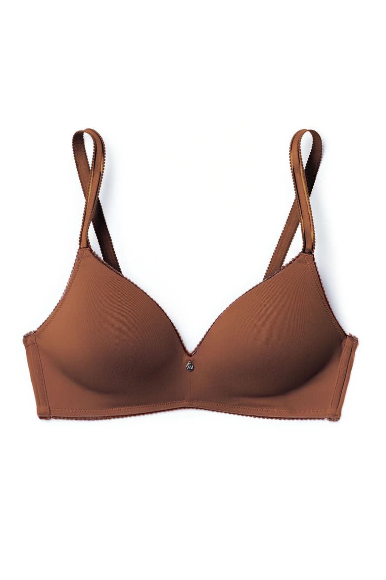 Jeannette Push Up Demi Bra, Alternate, color, Dark brown