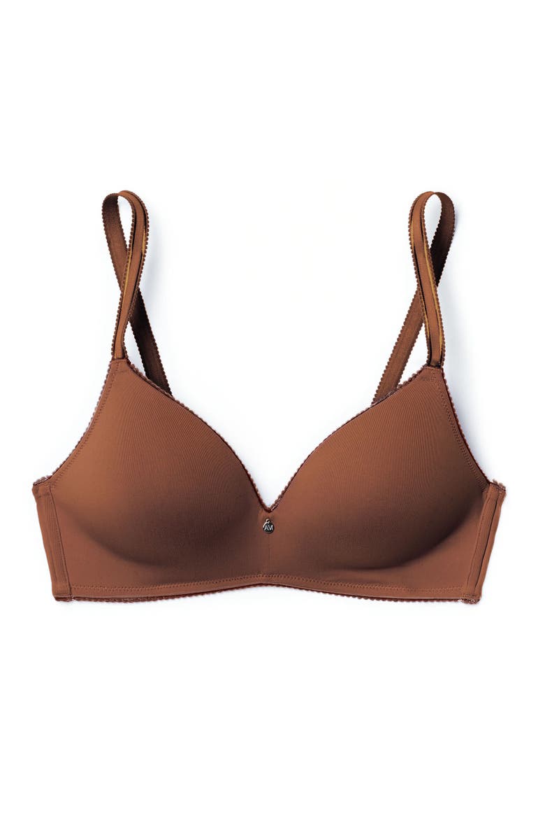 Adore Me Jeannette Push Up Demi Bra, Alternate, color, Dark Brown