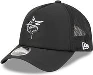 New Era Men's New Era Black Miami Marlins 2026 Batting Practice Alternate Apex 9FORTY Adjustable Hat