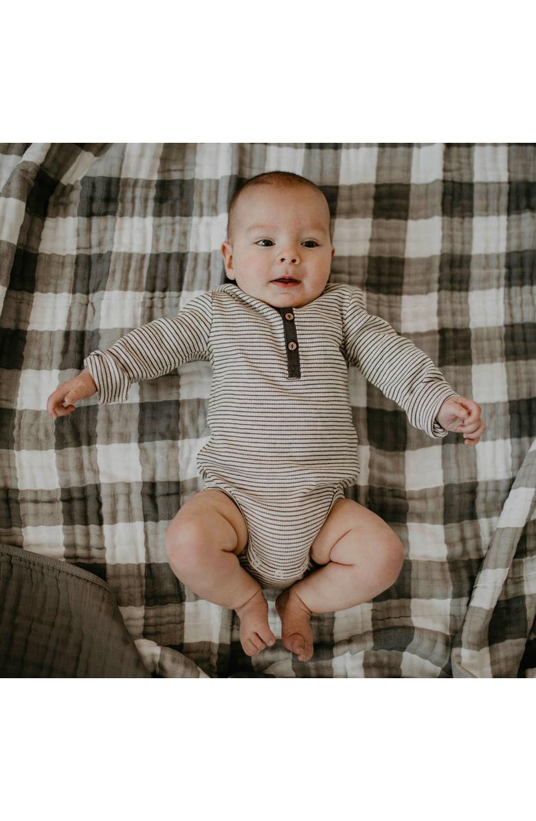 Parker Baby Co. Muslin Quilt, Alternate, color, Gray Buffalo