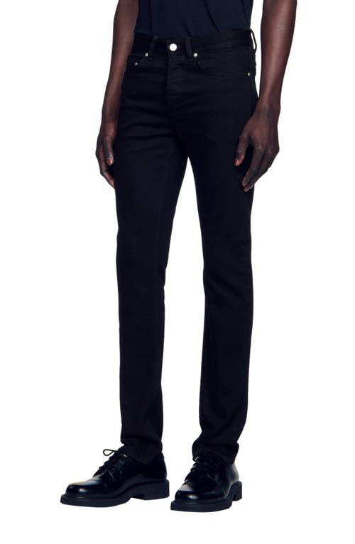 Sandro Slim-fit Jeans In Black