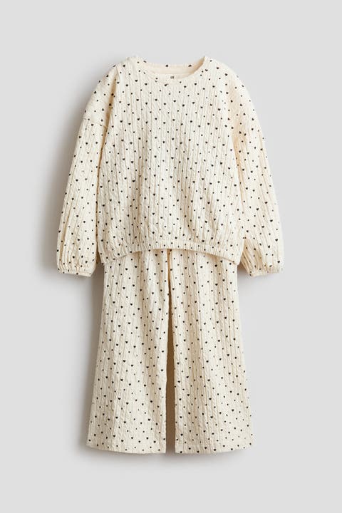 2-piece Textured Jersey Set