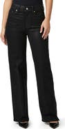 PAIGE Sasha Coated High Waist Wide Leg Jeans