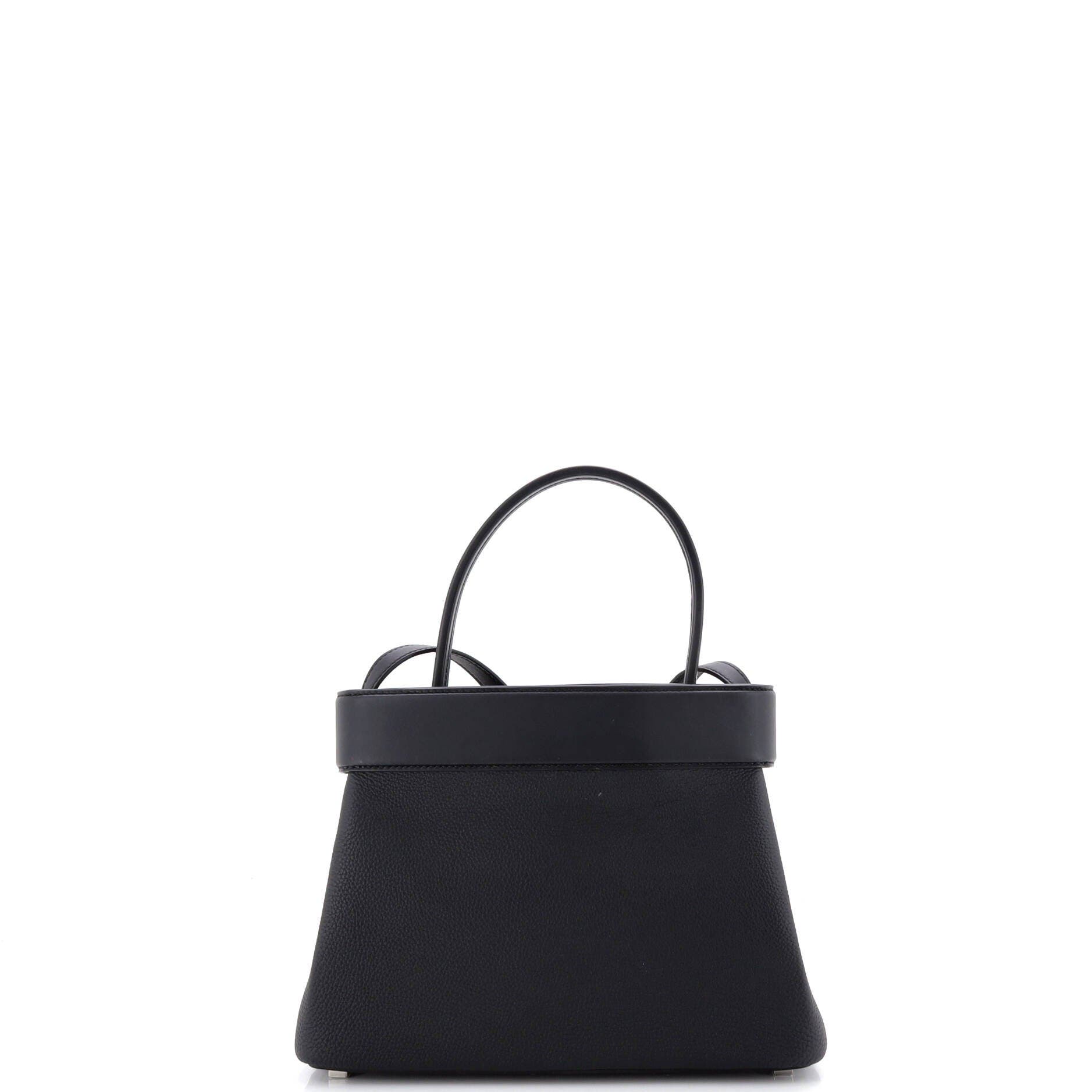 Pre-Owned Hermes Medor Handbag Togo, Alternate, color, Noir