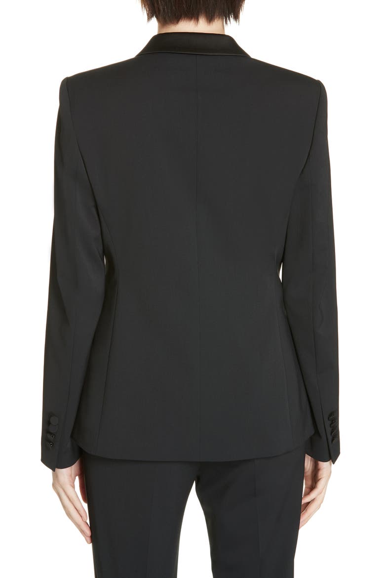 Jaxtiny Tuxedo Jacket, Alternate, color, BLACK
