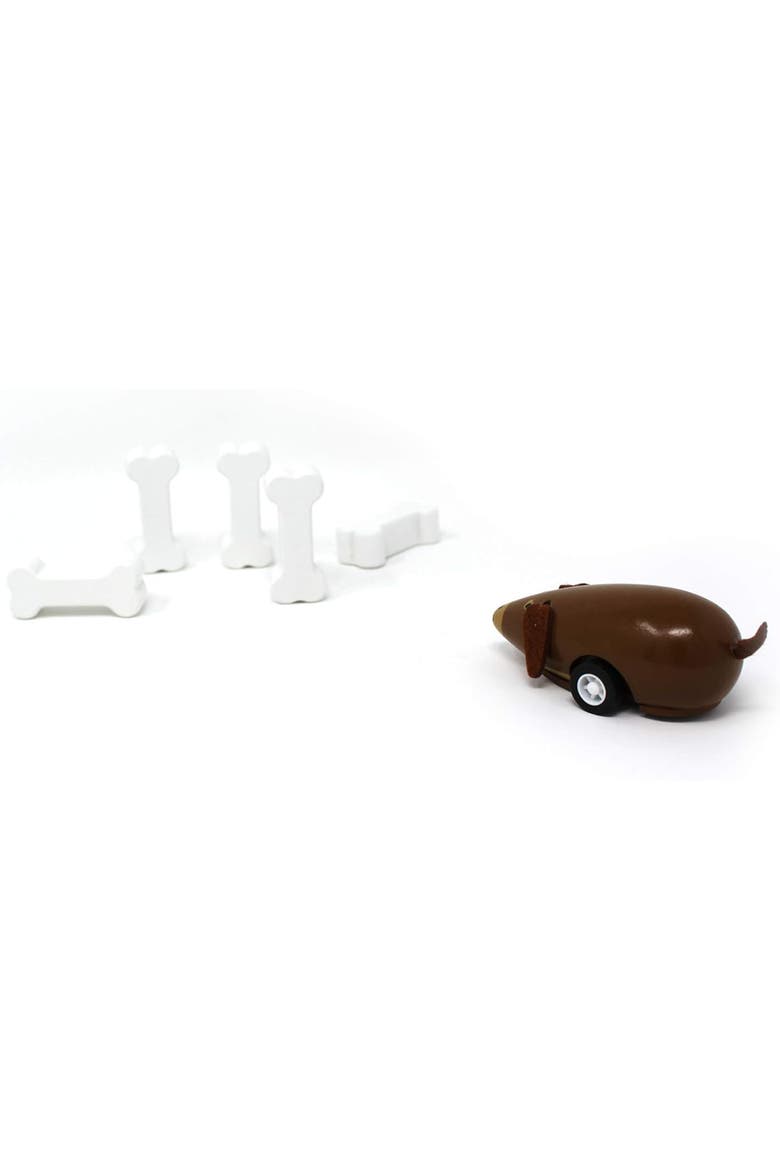 Bowling Toy Dog with Bones, Alternate, color, Multicolored