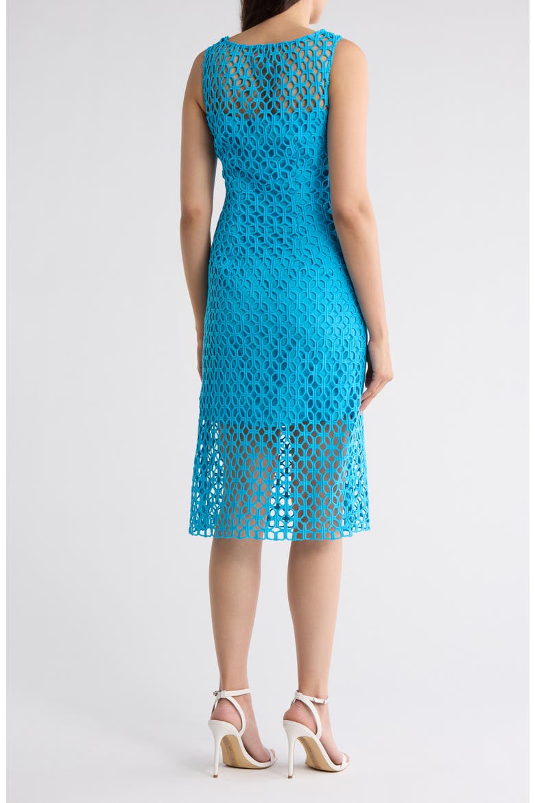 Eleanor Sleeveless Cutout Shift Dress, Alternate, color, BLUE GROTTO