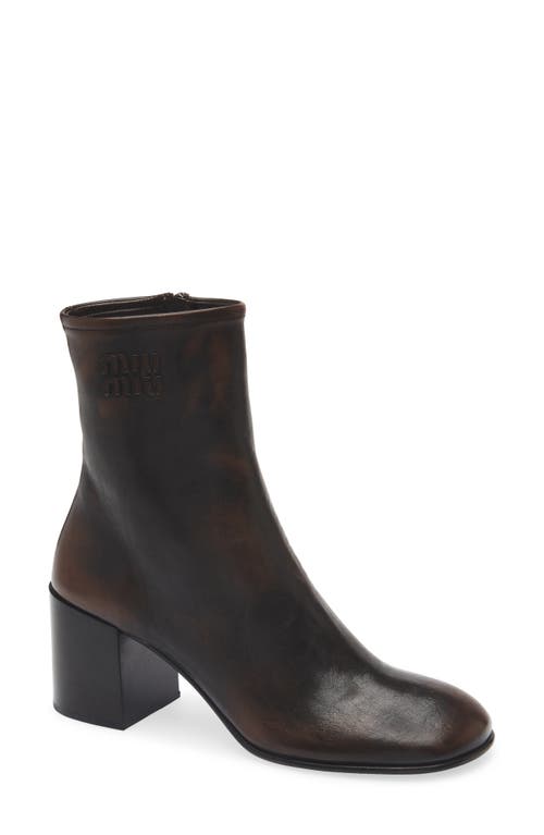Miu Miu Block Heel Bootie