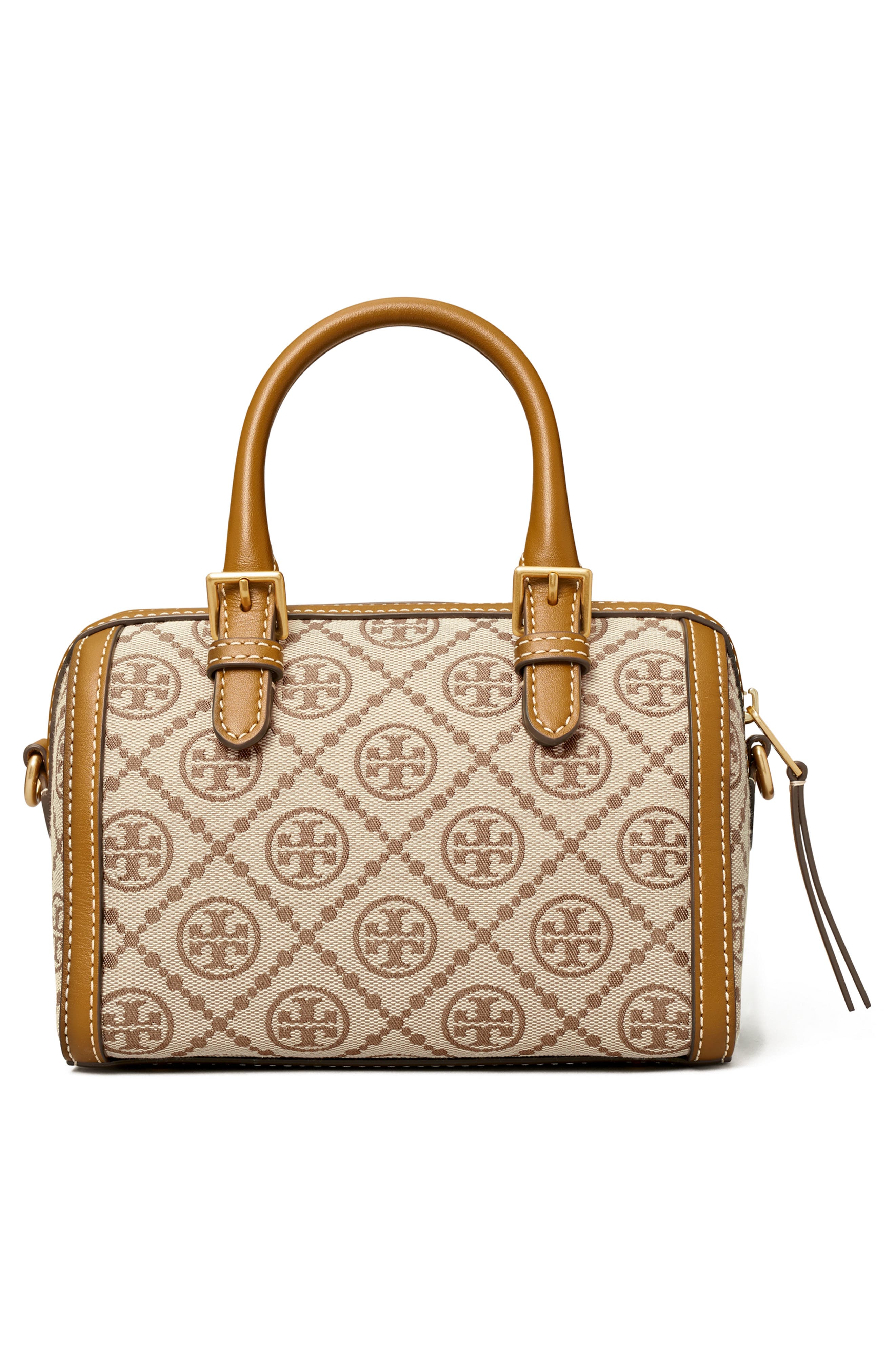 T Monogram Barrel Bag, Alternate, color, HAZELNUT