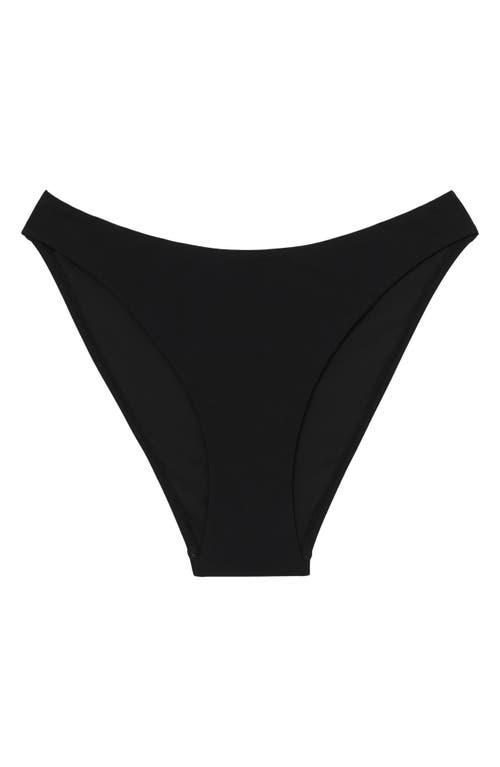 Reiss Carina High Cut Bikini Bottoms In Black