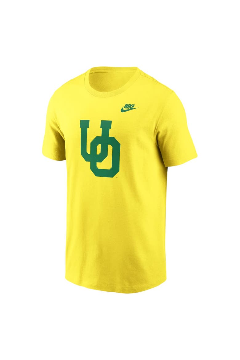 Men's Nike Yellow Oregon Ducks Legacy Alternate Logo T-Shirt, Alternate, color, Yellow