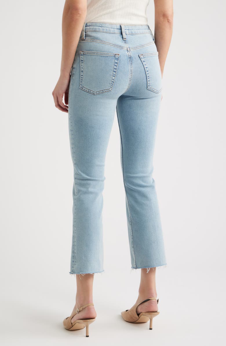 FRAME The Reboot High Waist Crop Flare Jeans, Alternate, color, Tribute Raw Fray