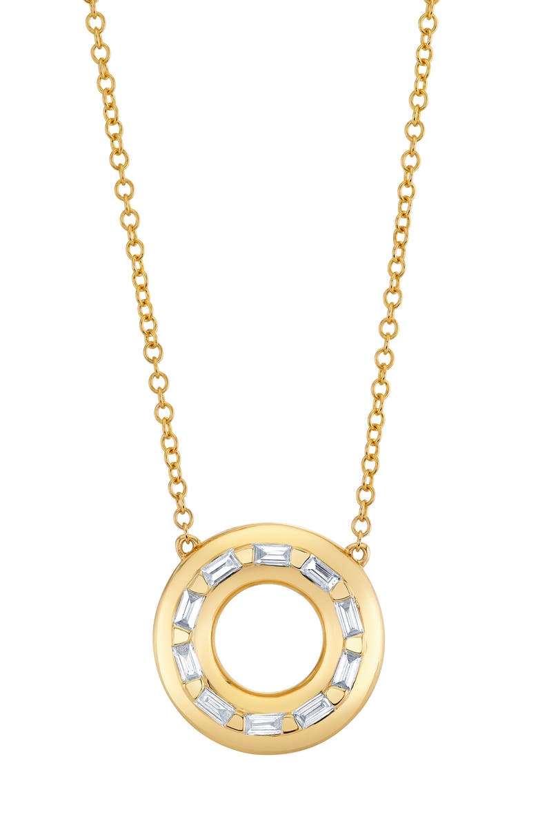 SHAY 18K Gold Diamond Orbit Pendant Necklace, Main, color, Gold